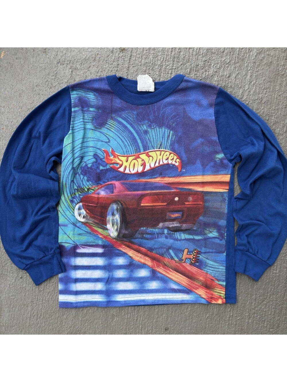 Vintage Hot Wheels 2000 Graphic Pj Long Sleeve Shirt YOUTH 12-14